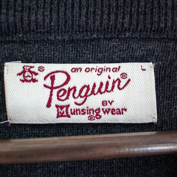 An Original Penguin by Munsingwear V-Neck Striped Sweater Size Large - Picture 6 of 8